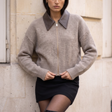 Ludovica Beige Cardigan
