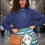 Vento Tie-Neck Blouse