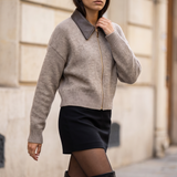 Ludovica Beige Cardigan