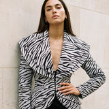 Zebrine Structured Shirt-Jacket