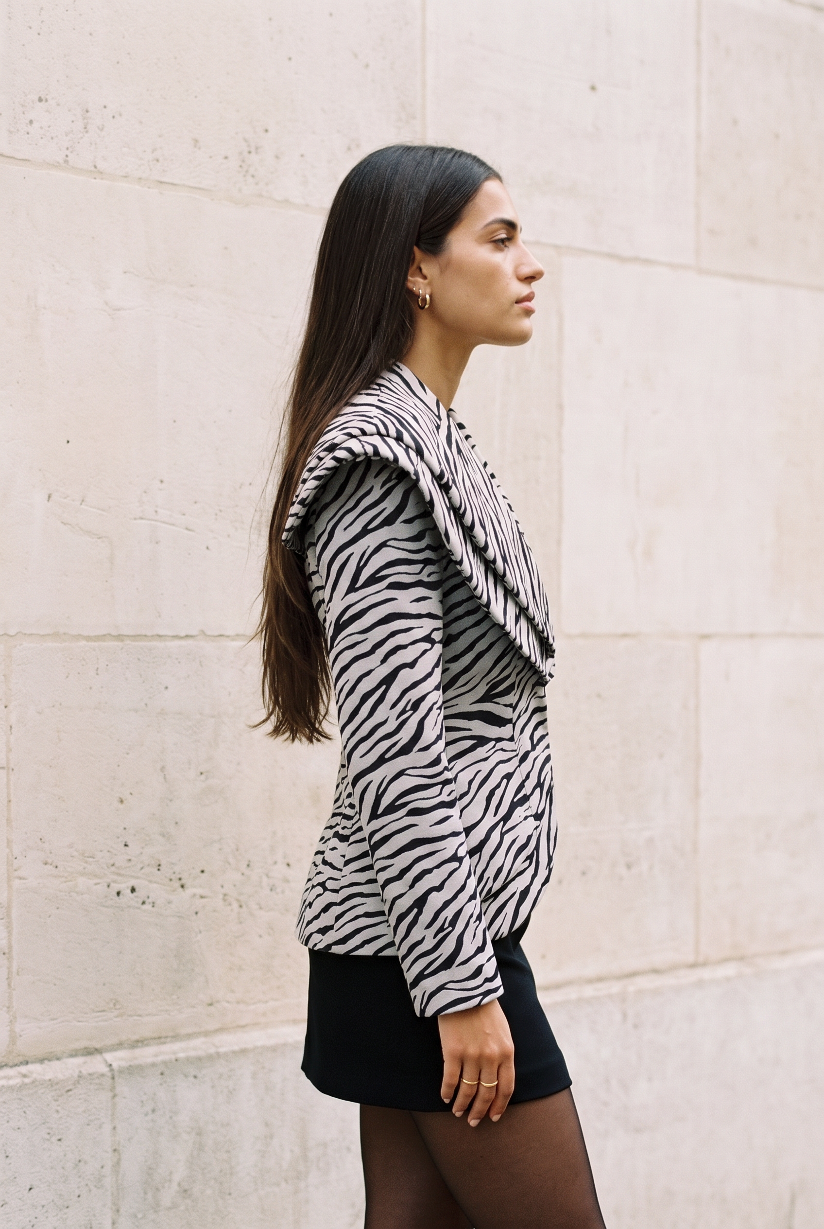 Zebrine Structured Shirt-Jacket