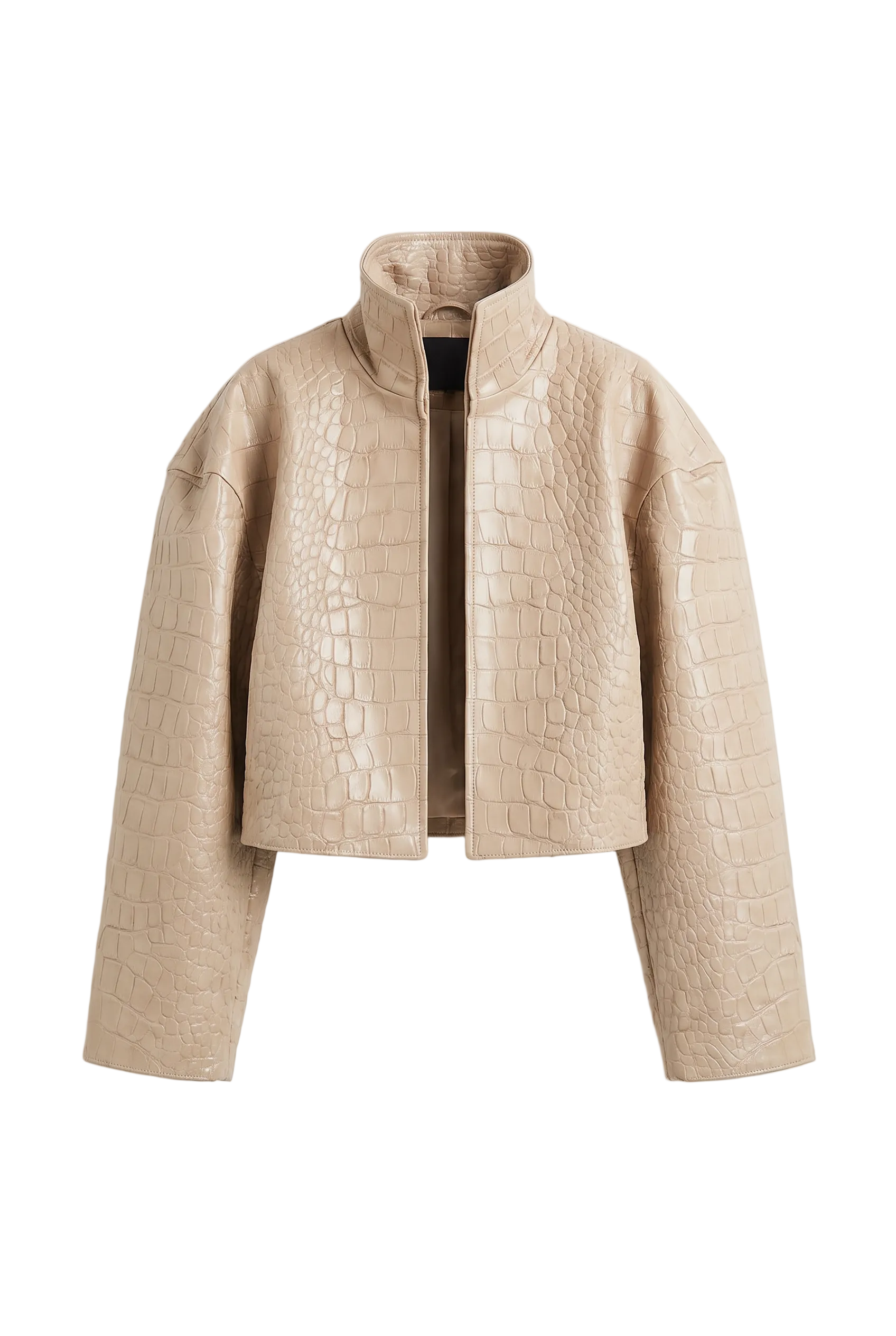 Manila Croc Beige Jacket