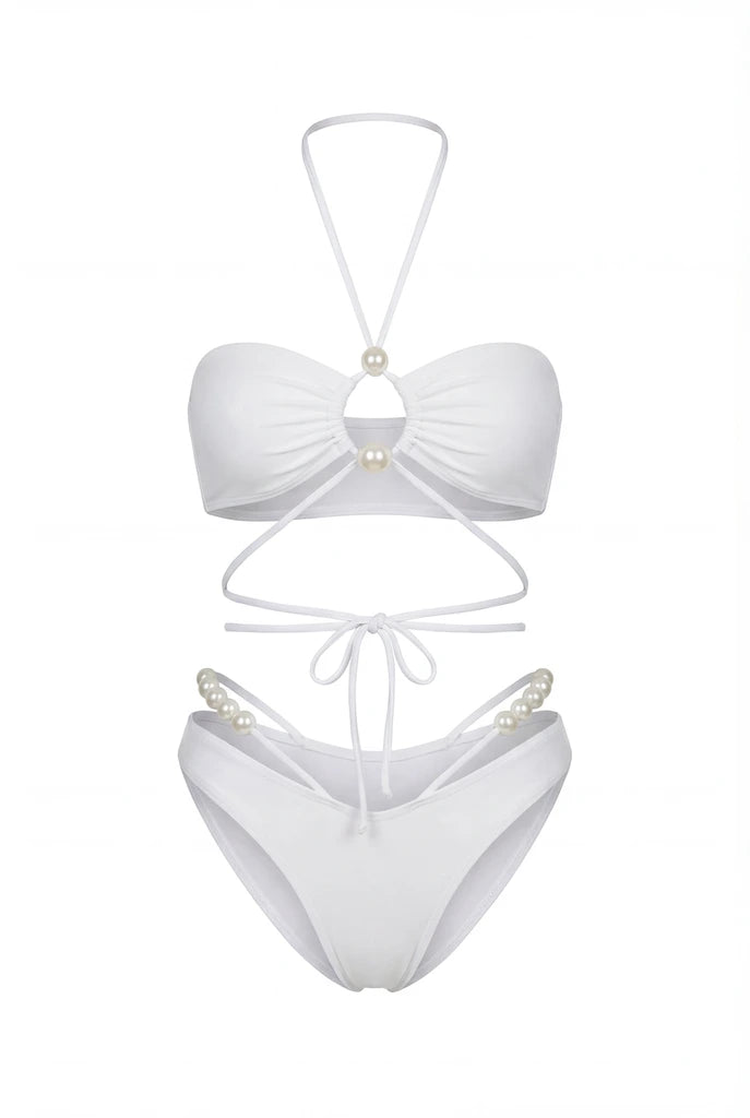 Isabella Perla White Bikini